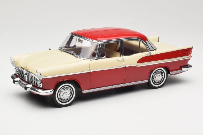 Simca Chambord Rood & Ivoor Norev 1:18 185721 Metaal