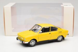 Skoda 110R Coupe Geel Abrex 1:18 118ABS-707GK Metaal — afbeelding 8 van 8