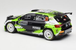 Skoda Fabia Rally2 #23 O. Solberg / E. Edmondson Rally Monte Carlo 2023 IXO 1:18 18RMC155A Metaal — afbeelding 5 van 6