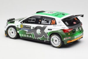 Skoda Fabia Rally2 #24 N. Gryazin / K. Aleksandrov Rally Monte Carlo 2023 IXO 1:18 18RMC155B Metaal — afbeelding 5 van 6
