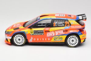 Skoda Fabia Rally2 #25 P. Lopez Rally Monte Carlo 2024 IXO 1:18 18RMC199 Metaal — afbeelding 3 van 6