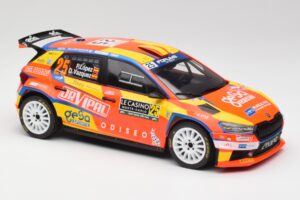 Skoda Fabia Rally2 #25 P. Lopez Rally Monte Carlo 2024 IXO 1:18 18RMC199 Metaal — afbeelding 4 van 6