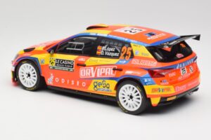 Skoda Fabia Rally2 #25 P. Lopez Rally Monte Carlo 2024 IXO 1:18 18RMC199 Metaal — afbeelding 5 van 6