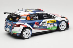 Skoda Fabia Rally2 #10 S. Wagner / G. Winter Barum Czech Rally Zlín 2024 IXO 1:18 18RMC221 Metaal — afbeelding 2 van 6