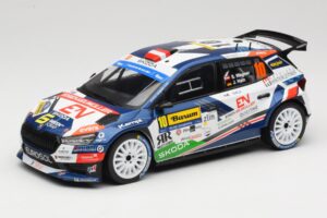 Skoda Fabia Rally2 #10 S. Wagner / G. Winter Barum Czech Rally Zlín 2024 IXO 1:18 18RMC221 Metaal