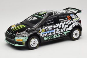Skoda Fabia Rally2 #20 O. Solberg / E. Edmund Safari Rally Kenya 2024 IXO 1:18 18RMC222 Metaal