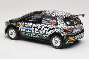 Skoda Fabia Rally2 #20 O. Solberg / E. Edmund Safari Rally Kenya 2024 IXO 1:18 18RMC222 Metaal — afbeelding 5 van 6