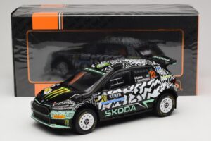 Skoda Fabia Rally2 #20 O. Solberg / E. Edmund Safari Rally Kenya 2024 IXO 1:18 18RMC222 Metaal — afbeelding 6 van 6