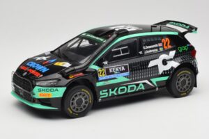 Skoda Fabia Rally2 #22 Toksport G. Greensmith / J. Andersson Safari Rally Kenya 2024 IXO 1:18 18RMC209 Metaal