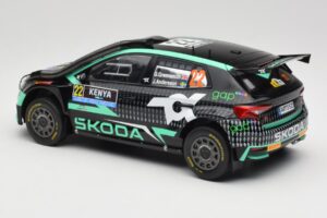 Skoda Fabia Rally2 #22 Toksport G. Greensmith / J. Andersson Safari Rally Kenya 2024 IXO 1:18 18RMC209 Metaal — afbeelding 5 van 6