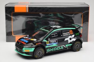 Skoda Fabia Rally2 #22 Toksport G. Greensmith / J. Andersson Safari Rally Kenya 2024 IXO 1:18 18RMC209 Metaal — afbeelding 6 van 6