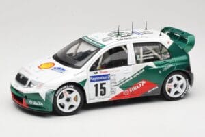 Skoda Fabia WRC #15 T. Gardemeister / P. Lukander WRC 1999 Solido 1:18 90457 Metaal