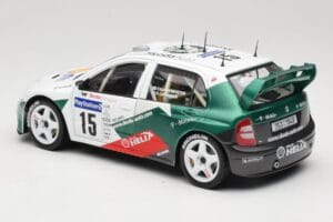 Skoda Fabia WRC #15 T. Gardemeister / P. Lukander WRC 1999 Solido 1:18 90457 Metaal — afbeelding 7 van 8