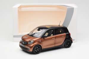 Smart Forfour W453 Zwart Hazel Bruin Norev 1:18 B66960299 Metaal — afbeelding 8 van 8