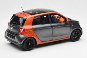 Smart Forfour W453 Lava Oranje Grafiet Grijs Norev 1:18 B66960298 Metaal — afbeelding 3 van 8