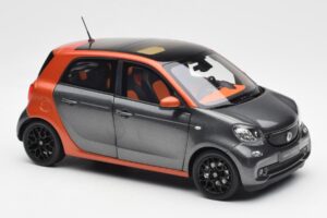 Smart Forfour W453 Lava Oranje Grafiet Grijs Norev 1:18 B66960298 Metaal — afbeelding 6 van 8