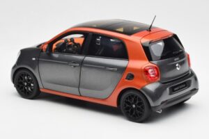 Smart Forfour W453 Lava Oranje Grafiet Grijs Norev 1:18 B66960298 Metaal — afbeelding 7 van 8