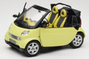 Smart Fortwo 450 Cabrio Geel Minichamps 1:18 0012889V001C49Q00 Metaal — afbeelding 2 van 8