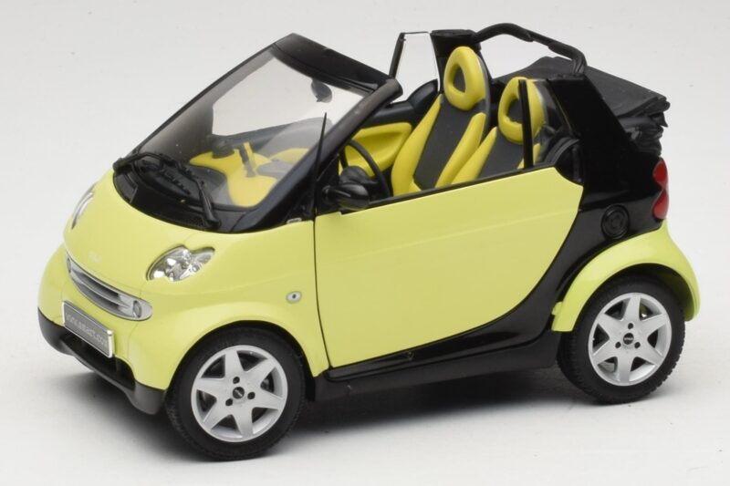 Smart Fortwo 450 Cabrio Geel Minichamps 1:18 0012889V001C49Q00 Metaal