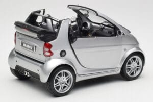 Smart Fortwo W450 Brabus Cabrio Zilver Dealer Editie Kyosho 1:18 0017769V001C05Q00 Metaal — afbeelding 3 van 8