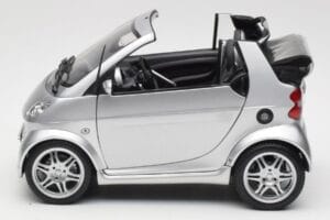 Smart Fortwo W450 Brabus Cabrio Zilver Dealer Editie Kyosho 1:18 0017769V001C05Q00 Metaal — afbeelding 4 van 8