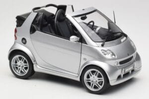 Smart Fortwo W450 Brabus Cabrio Zilver Dealer Editie Kyosho 1:18 0017769V001C05Q00 Metaal — afbeelding 6 van 8