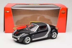 Smart Roadster Zwart Bburago 1:18 34099-M1 Metaal — afbeelding 8 van 8