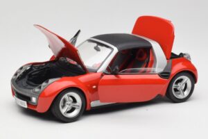 Smart Roadster Rood Bburago 1:18 34099 Metaal — afbeelding 2 van 8