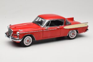 Studebaker Golden Hawk Apache Red Motor City 1:18 80009 Metaal