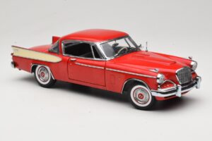 Studebaker Golden Hawk Apache Red Motor City 1:18 80009 Metaal — afbeelding 6 van 8