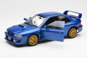Subaru Impreza 22B Upgraded Version Blauw Met Gouden Velgen AUTOart 1:18 78602 Metaal — afbeelding 2 van 8