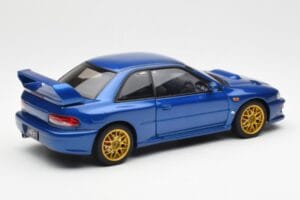 Subaru Impreza 22B Upgraded Version Blauw Met Gouden Velgen AUTOart 1:18 78602 Metaal — afbeelding 3 van 8