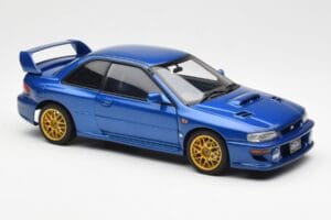 Subaru Impreza 22B Upgraded Version Blauw Met Gouden Velgen AUTOart 1:18 78602 Metaal — afbeelding 6 van 8