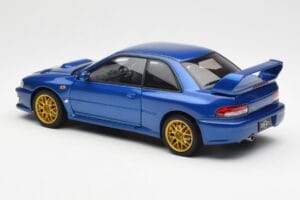 Subaru Impreza 22B Upgraded Version Blauw Met Gouden Velgen AUTOart 1:18 78602 Metaal — afbeelding 7 van 8