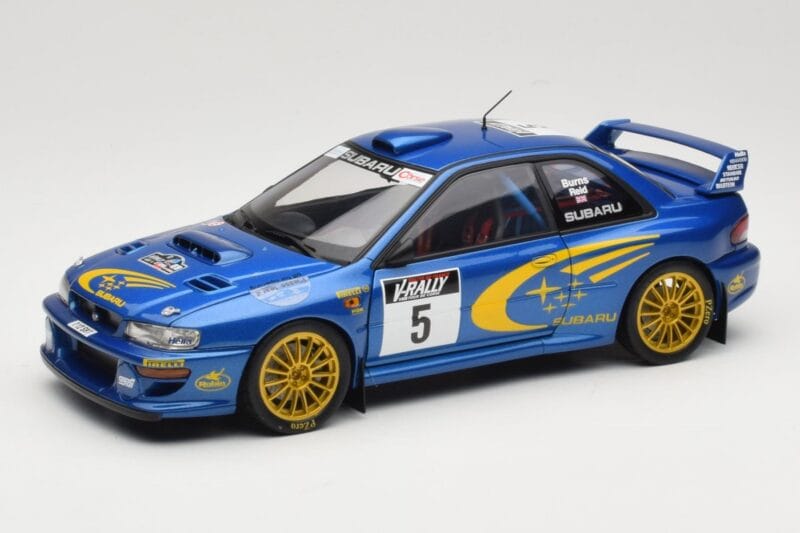 Subaru Impreza WRC #5 R. Burns / R. Reid Rally de France 1999 AUTOart 1:18 89993 Metaal
