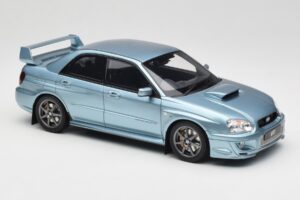 Subaru Impreza WRX STi WR1 GD P. Solberg Edition Ice Blue Metallic Otto 1:18 OT1114 Hars — afbeelding 4 van 6