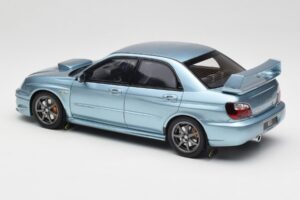 Subaru Impreza WRX STi WR1 GD P. Solberg Edition Ice Blue Metallic Otto 1:18 OT1114 Hars — afbeelding 5 van 6