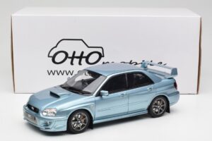 Subaru Impreza WRX STi WR1 GD P. Solberg Edition Ice Blue Metallic Otto 1:18 OT1114 Hars — afbeelding 6 van 6