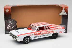 Dodge 330 Super Stock Ramchargers NHRA 1964 Highway 61 1:18 50044 Metaal — afbeelding 8 van 8