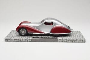 Talbot-Lago T150 C-SS Coupe Zilver Rood Minichamps 1:18 107117121 Hars — afbeelding 3 van 6