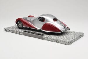 Talbot-Lago T150 C-SS Coupe Zilver Rood Minichamps 1:18 107117121 Hars — afbeelding 5 van 6