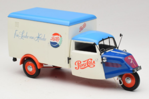 Tempo Dreirad Kastenwagen Pepsi Minichamps 1:18 150099024 Metaal — afbeelding 6 van 8
