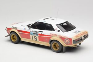 Toyota Celica 2000 GT RA21 #18 J-L. Therier RAC Rally 1977 IXO 1:18 18RMC189C Metaal — afbeelding 5 van 6