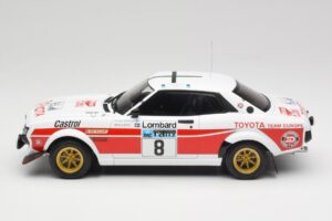 Toyota Celica 2000 GT RA21 #8 H. Mikkola / A. Hertz RAC Rally 1977 IXO 1:18 18RMC189A Metaal — afbeelding 3 van 6