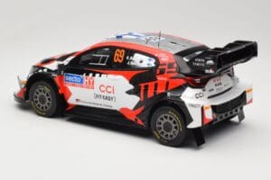 Toyota GR Yaris Rally1 #69 Toyota Gazoo Racing WRT K. Rovanpera / J. Halttunen Rally Finland 2024 IXO 1:18 18RMC218 Metaal — afbeelding 5 van 6