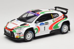 Toyota GR Yaris Rally2 #1 C. Ingram / R. Whittock Voyonic Grampian Forest Rally 2024 IXO 1:18 18RMC213 Metaal
