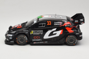 Toyota GR Yaris WRC #33 E. Evans / S. Martin Rally Monte Carlo 2025 IXO 1:18 18RMC229B Metaal — afbeelding 3 van 6