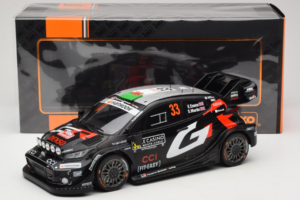 Toyota GR Yaris WRC #33 E. Evans / S. Martin Rally Monte Carlo 2025 IXO 1:18 18RMC229B Metaal — afbeelding 6 van 6