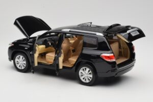 Toyota Highlander XU40 Zwart Paudi Model 1:18 2043612-B1 Metaal — afbeelding 5 van 8