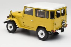 Toyota Land Cruiser FJ40 Mosterd Geel Kyosho 1:18 08971Y Metaal — afbeelding 7 van 8